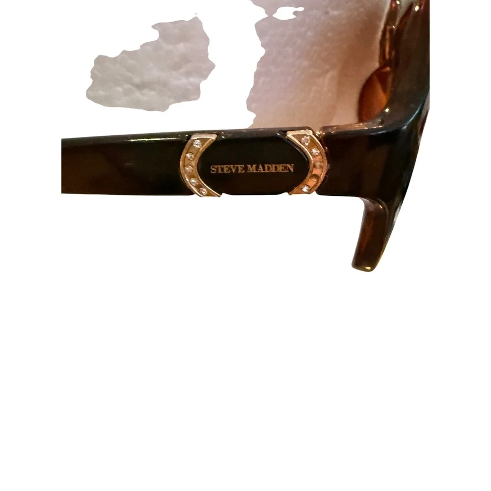Steve Madden Y2K Glam Oversized Sunglasses Tortoise Brown Hollywood Coastal Chic